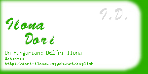 ilona dori business card